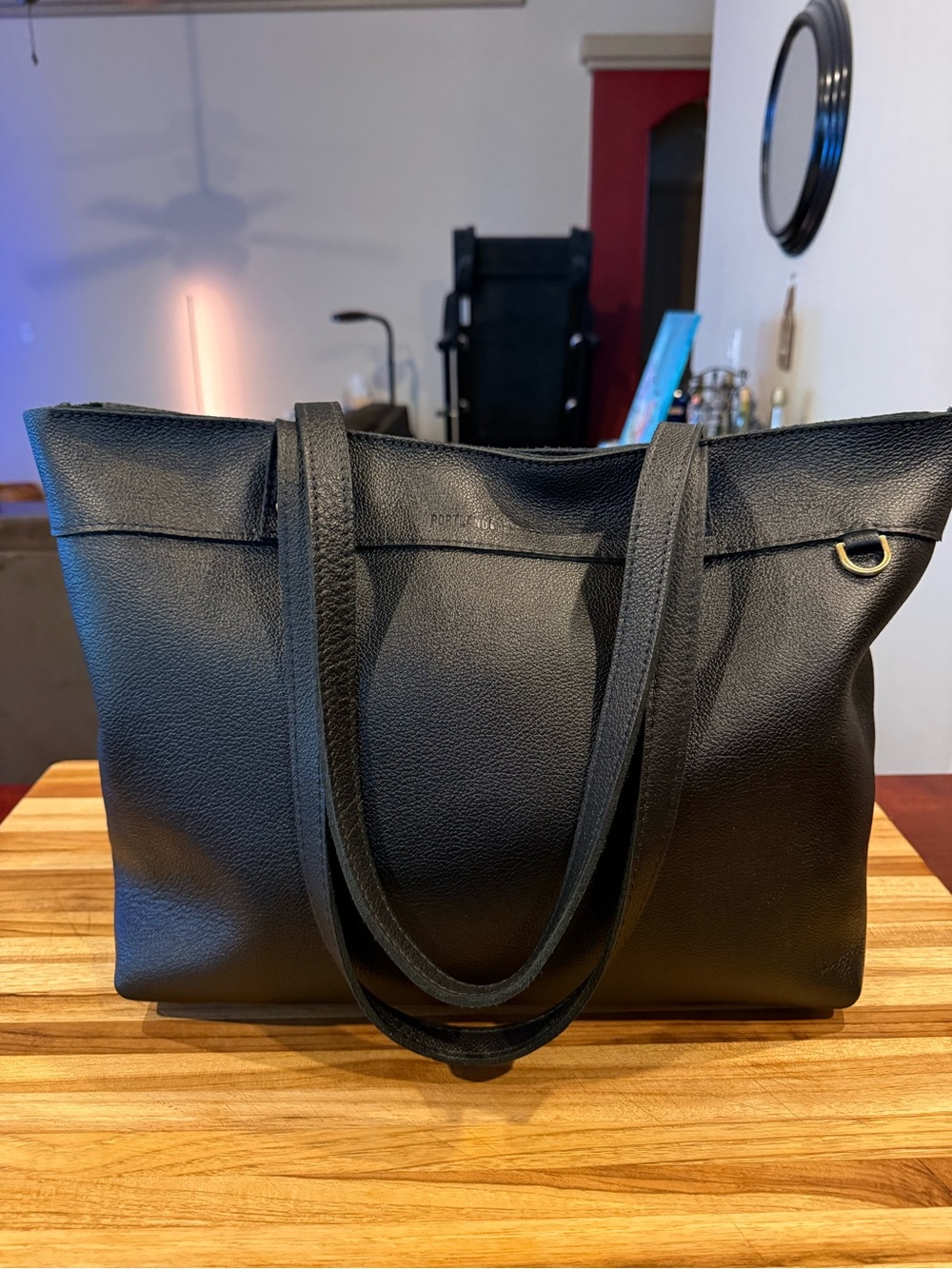 Portland Leather Montana Zippered Tote Bag - Everyday Carry
